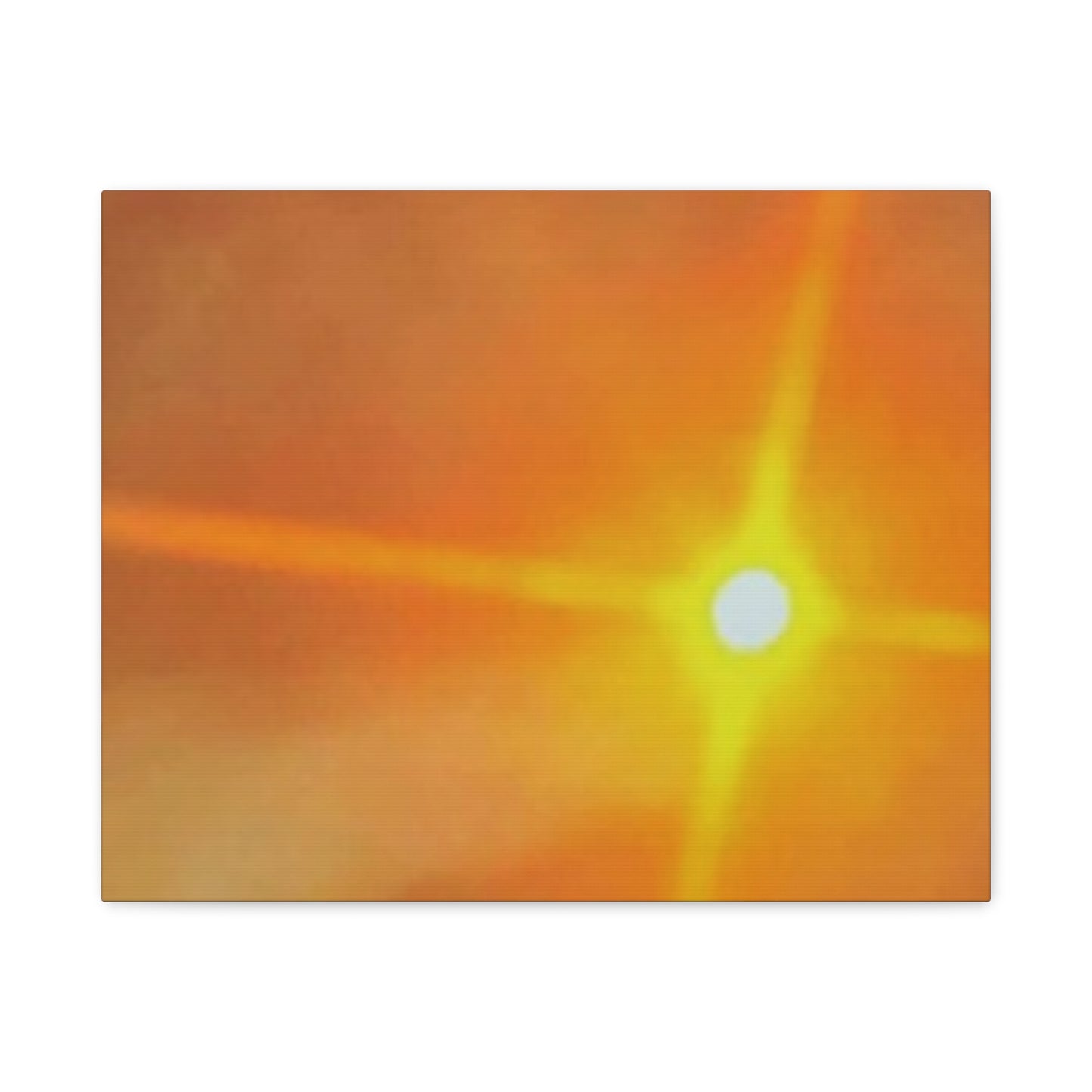 Sunburst Sunset Canvas Print — Warm Abstract Wall Art