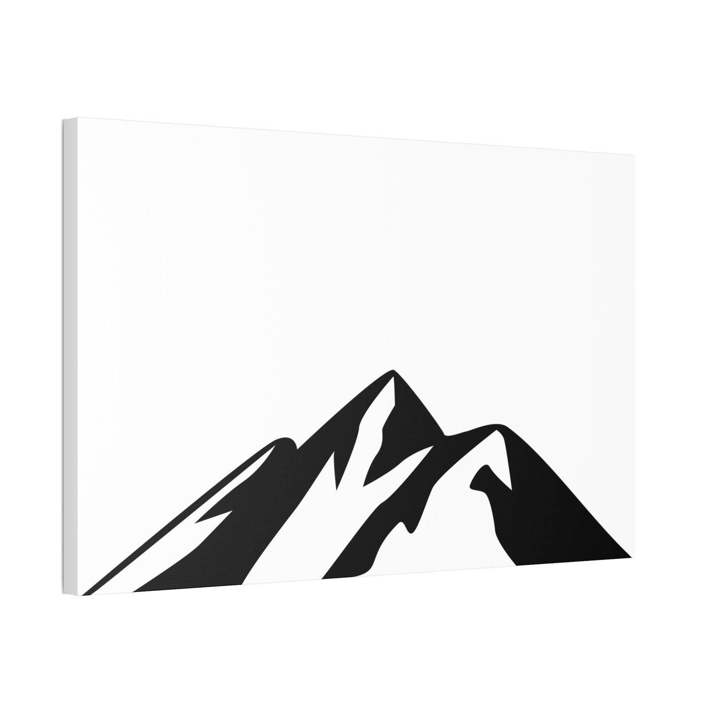 mountains002 - Mountain Silhouette Canvas Art