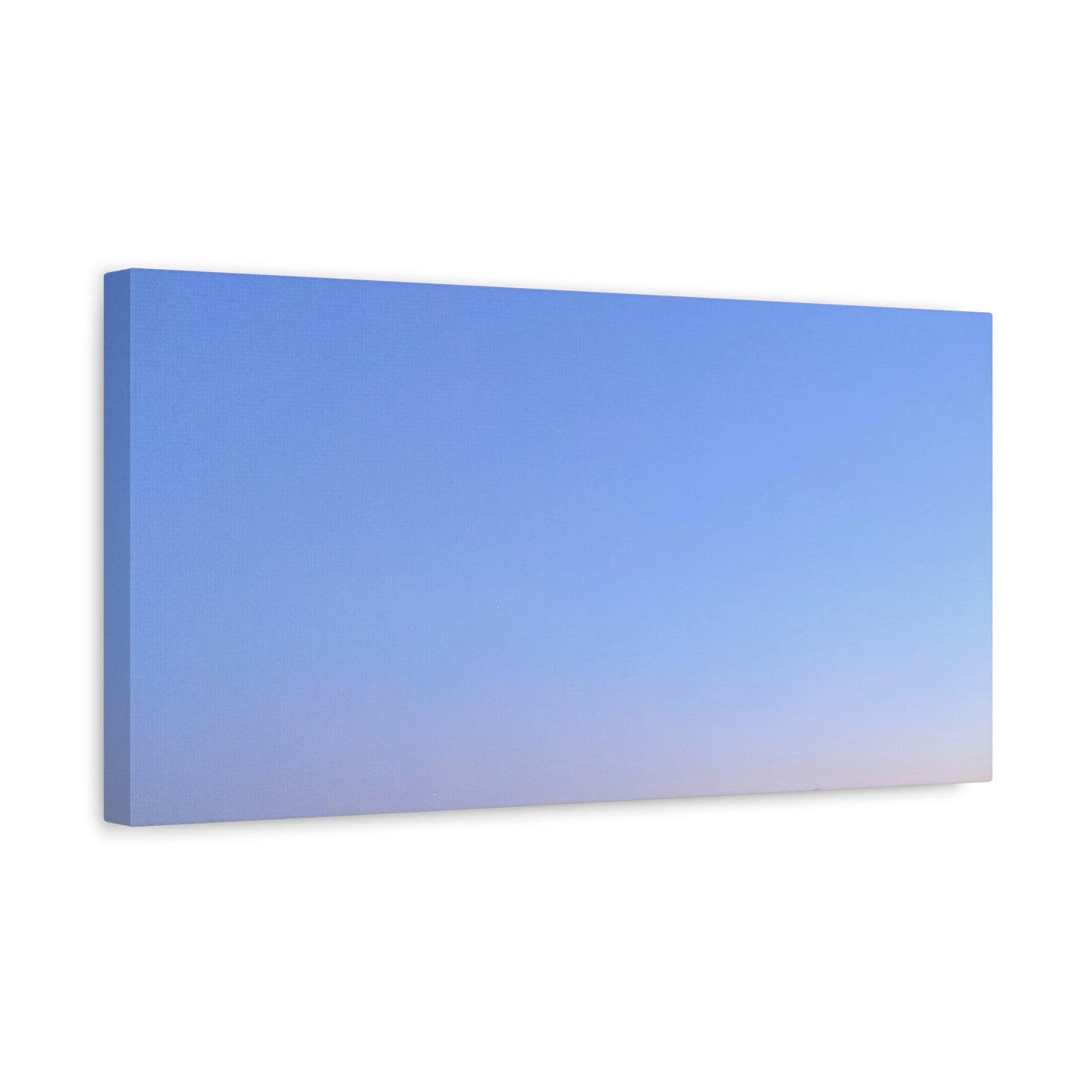 Serene Blue Horizon Matte Canvas Print — Stretched Wall Art