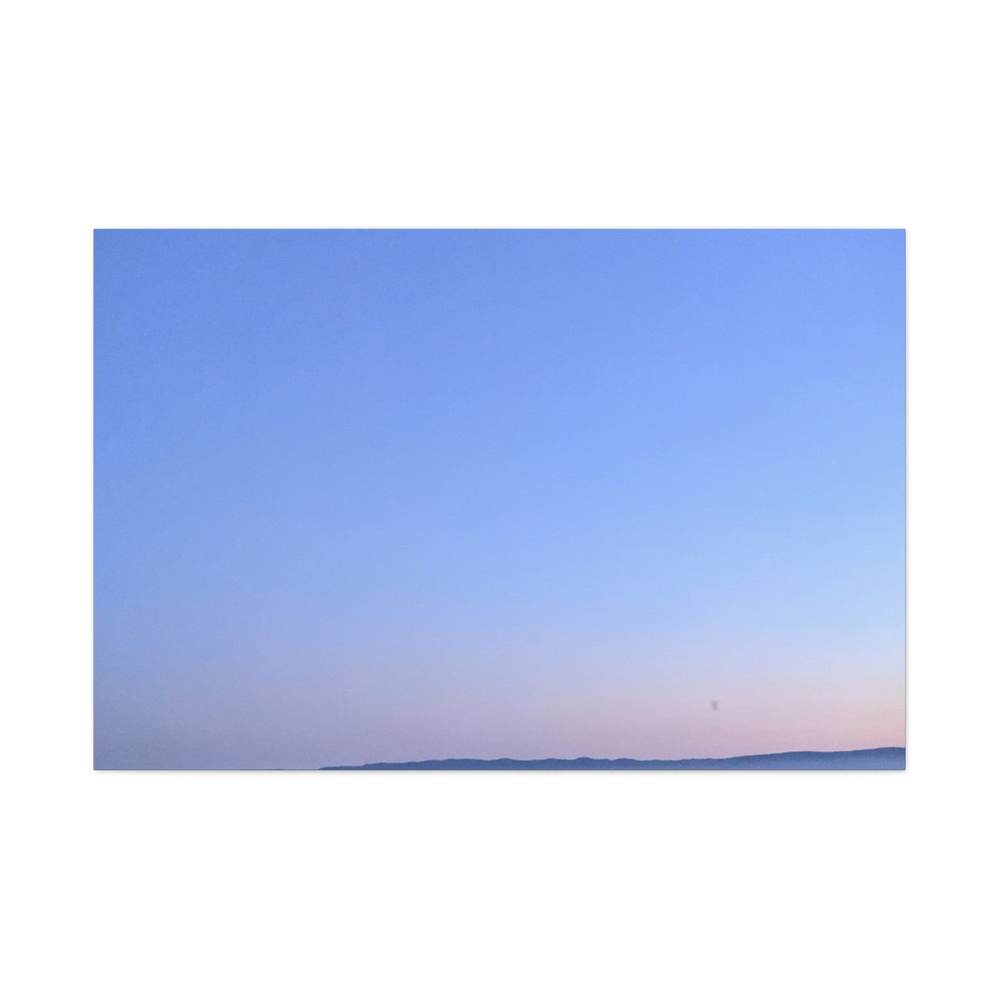 Serene Blue Horizon Matte Canvas Print — Stretched Wall Art