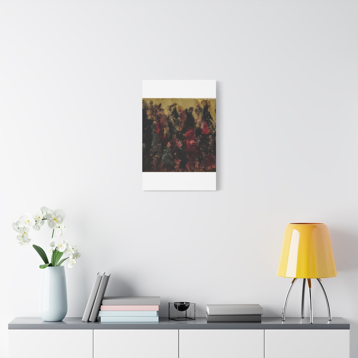 Autumn Forest Nightscape Matte Canvas Print — Stretched 1.25"
