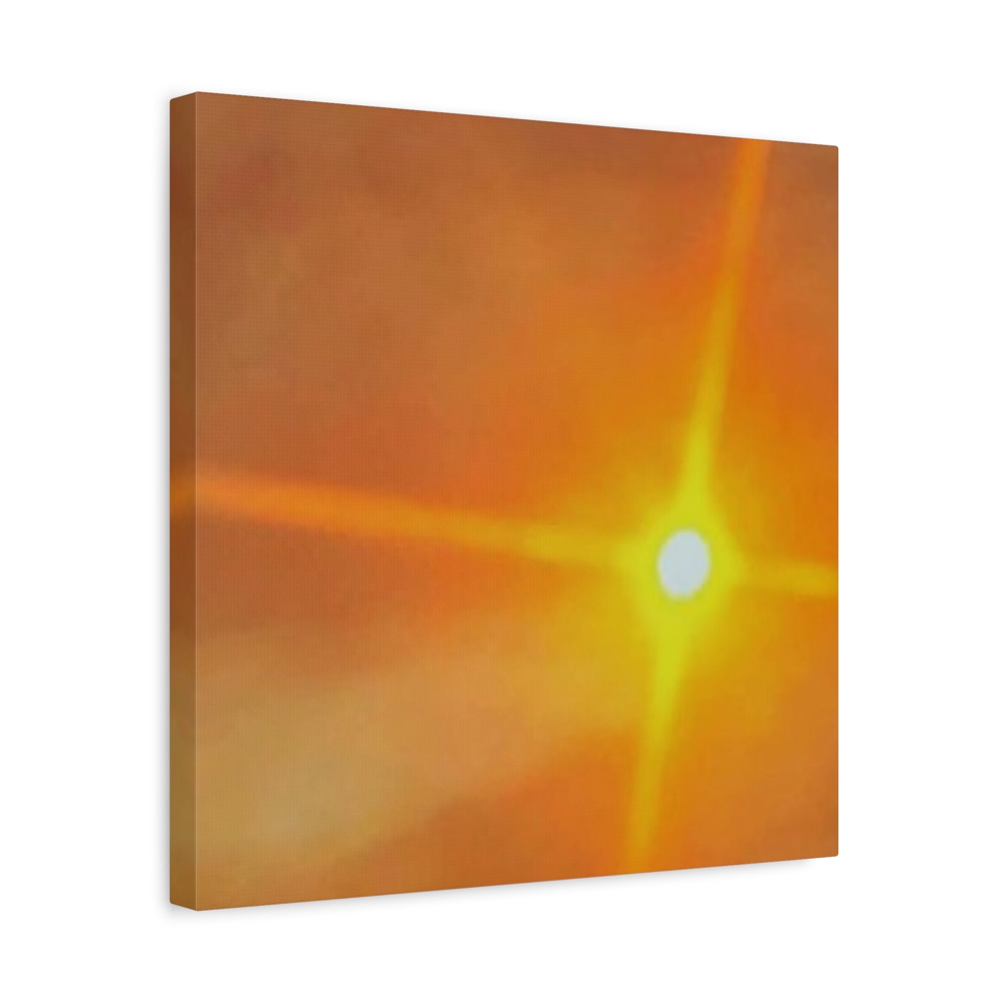 Sunburst Sunset Canvas Print — Warm Abstract Wall Art