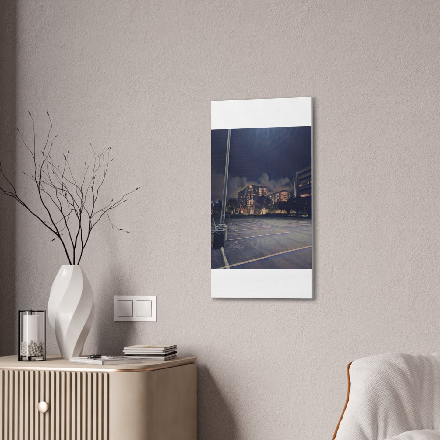 Canvas Art Print - Urban Nightscape Wall Décor