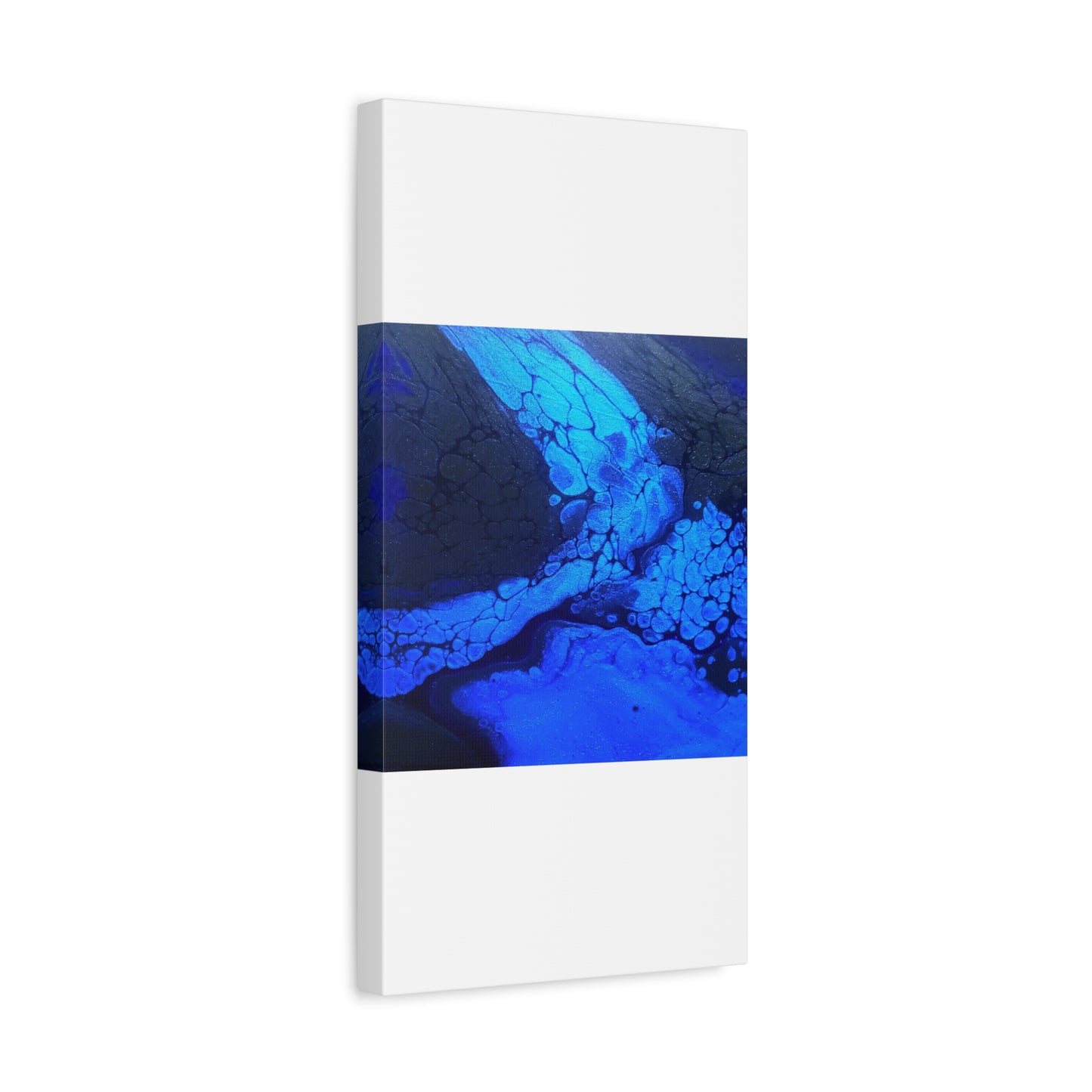 Abstract Blue Ocean Canvas Print — Matte Stretched Wall Art