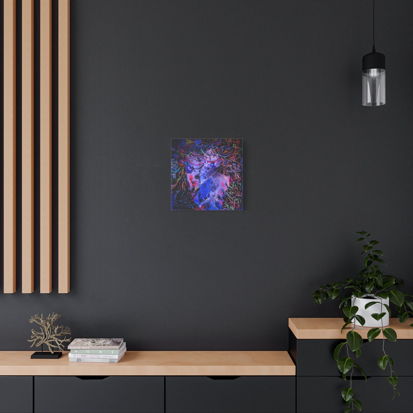 soul_extractions - Abstract Neon Canvas Art - Vibrant Psychedelic Wall Decor
