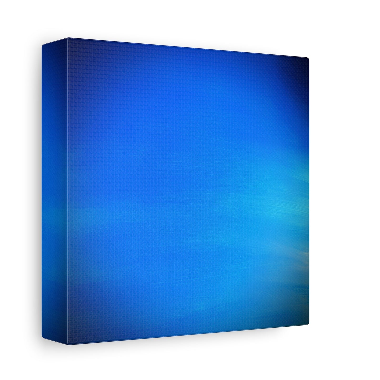 Blue Burst - Gradient Matte Canvas Print — Abstract Ocean Wall Art, Stretched 1.25"