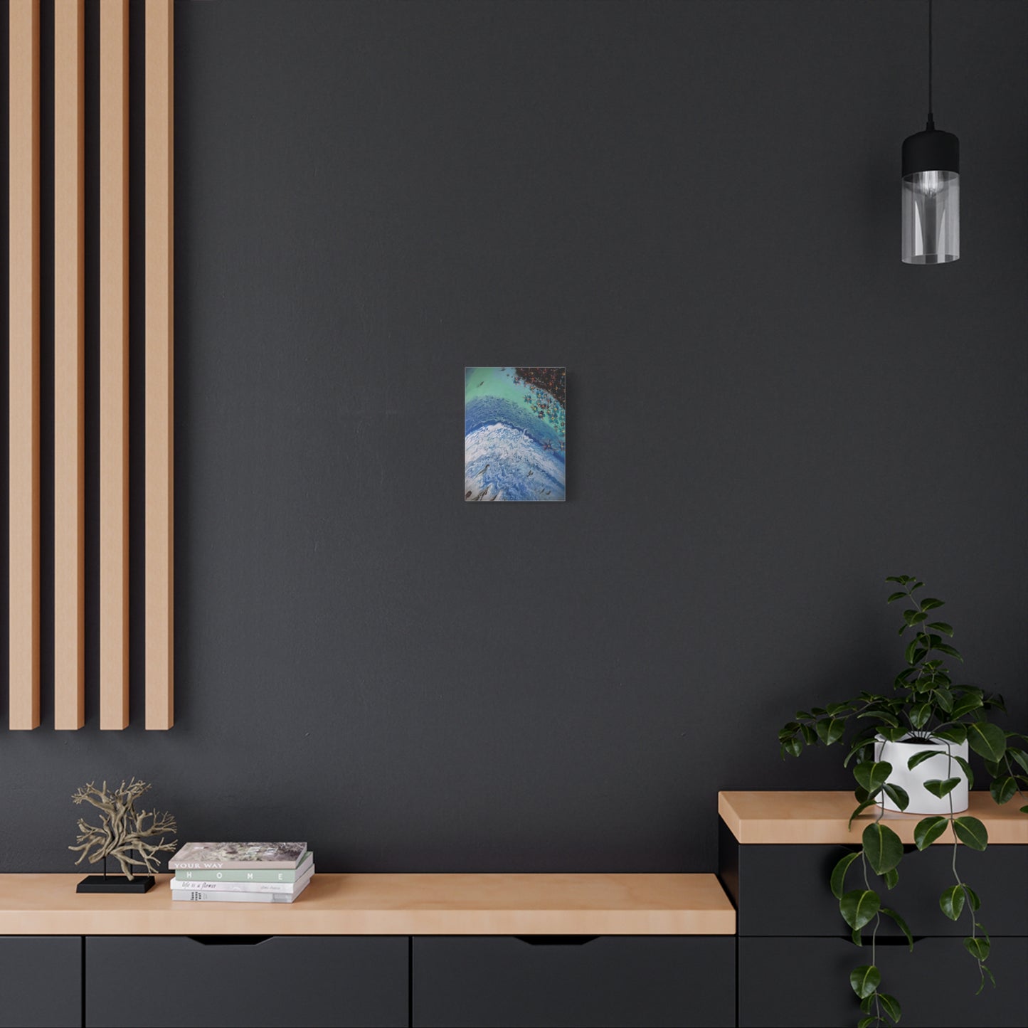 floetrol&flowers - Abstract Matte Canvas Print — Floral Accents Stretched Wall Art