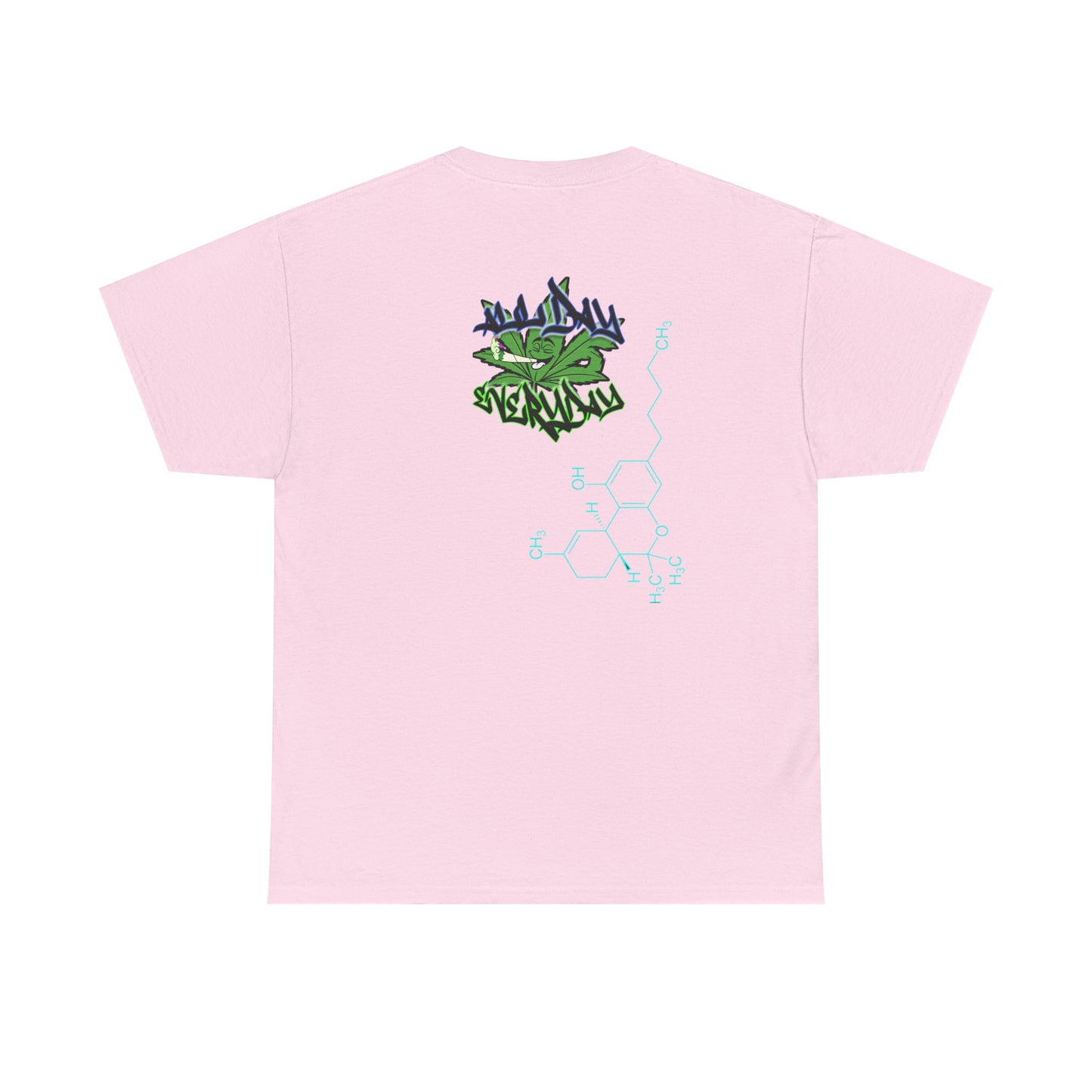 AllDay | Everyday - molecular logo — Green Graffiti Plant Design Chest & Back Print