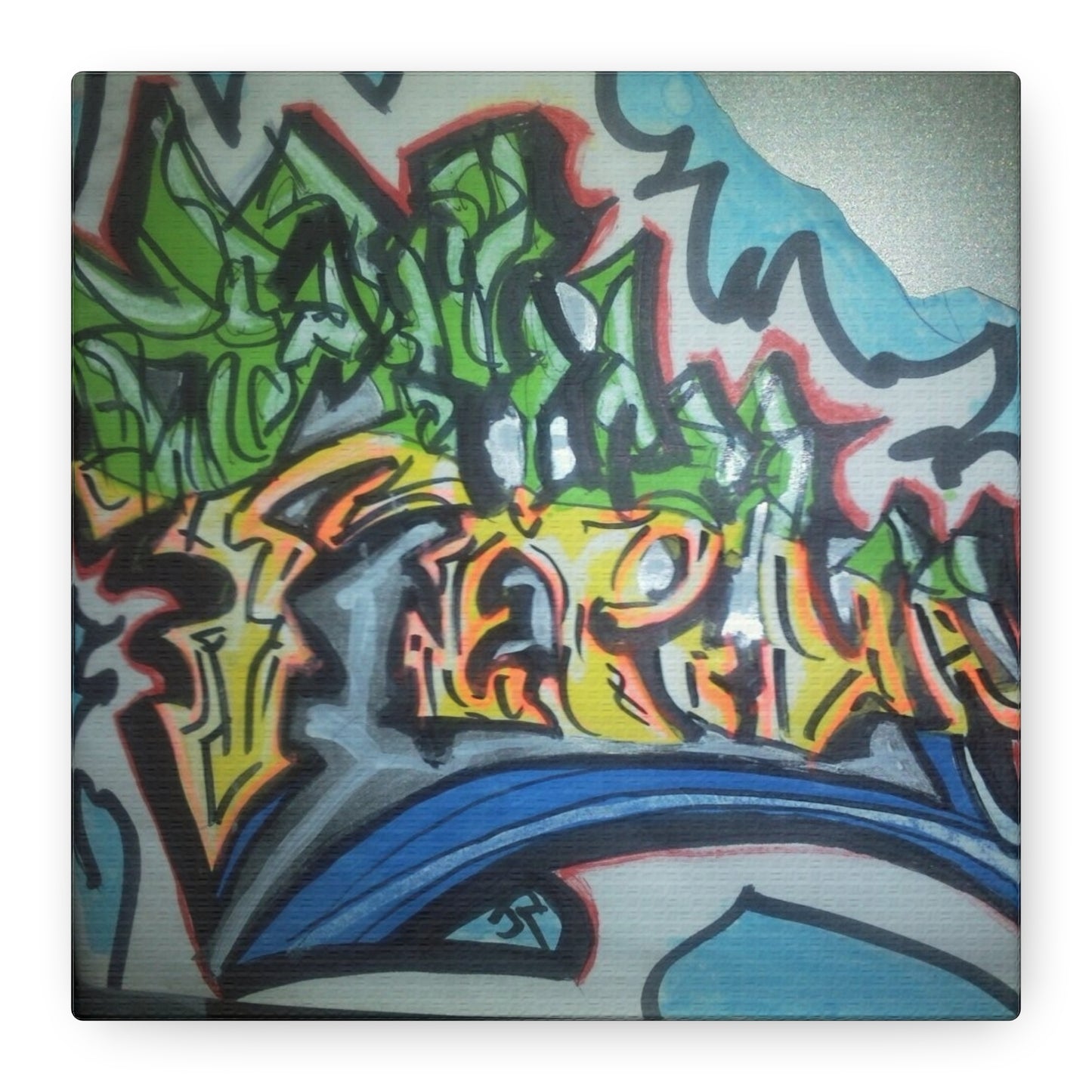 Graffiti Street Art Canvas Print — Urban Colorful Wall Decor