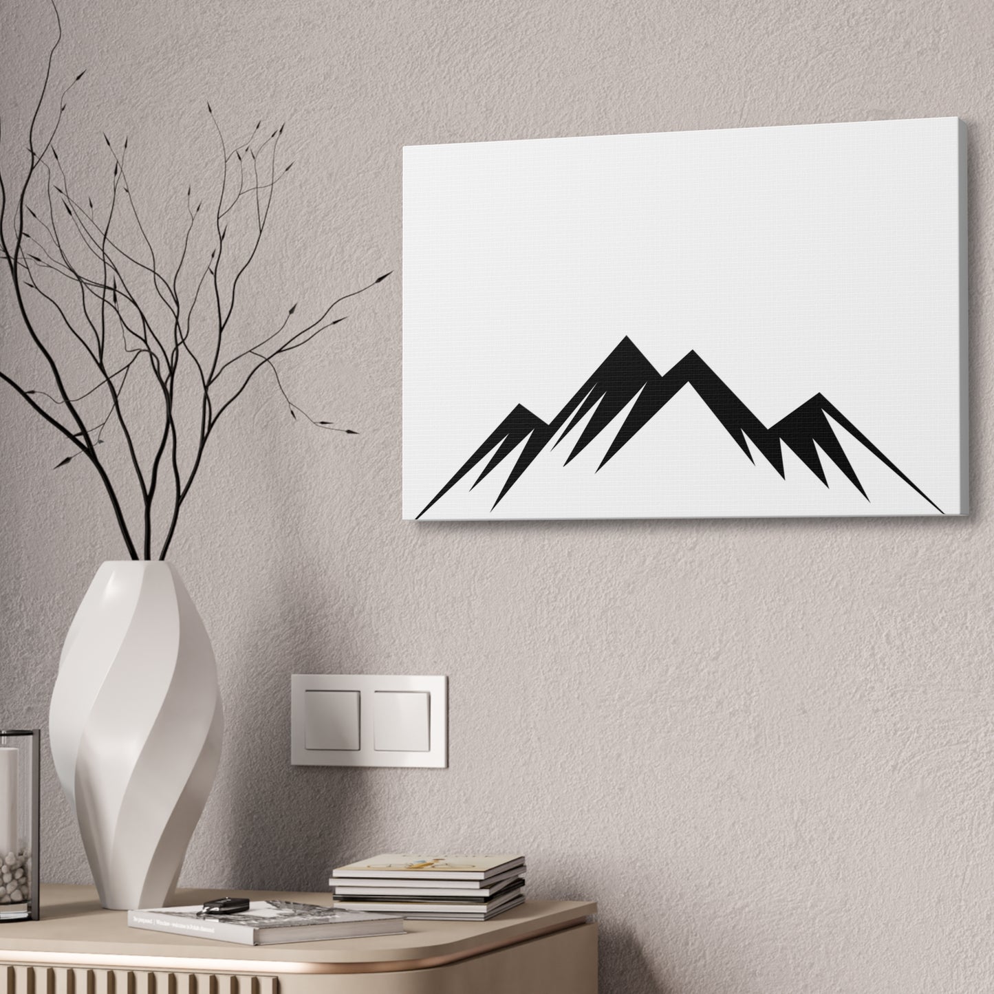 mountains004 - Minimalist Mountain Canvas Art