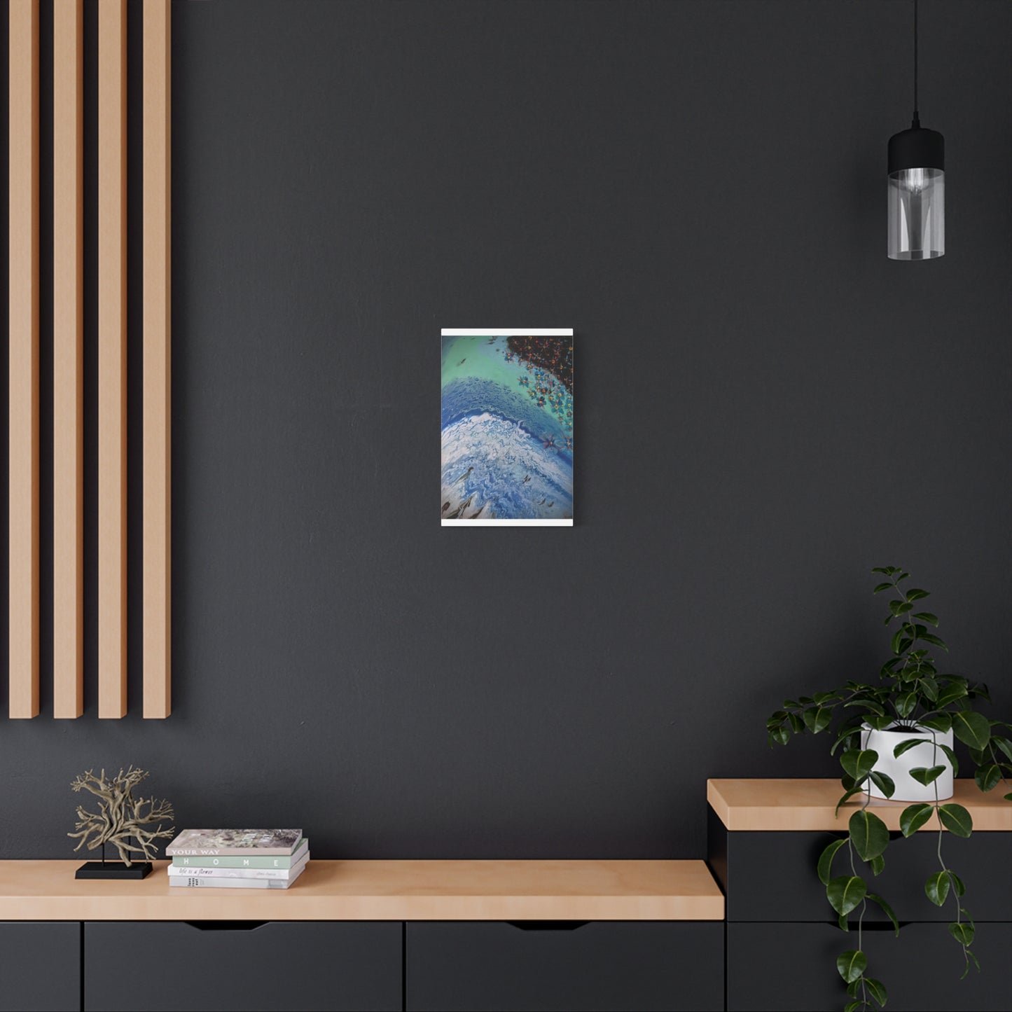 floetrol&flowers - Abstract Matte Canvas Print — Floral Accents Stretched Wall Art