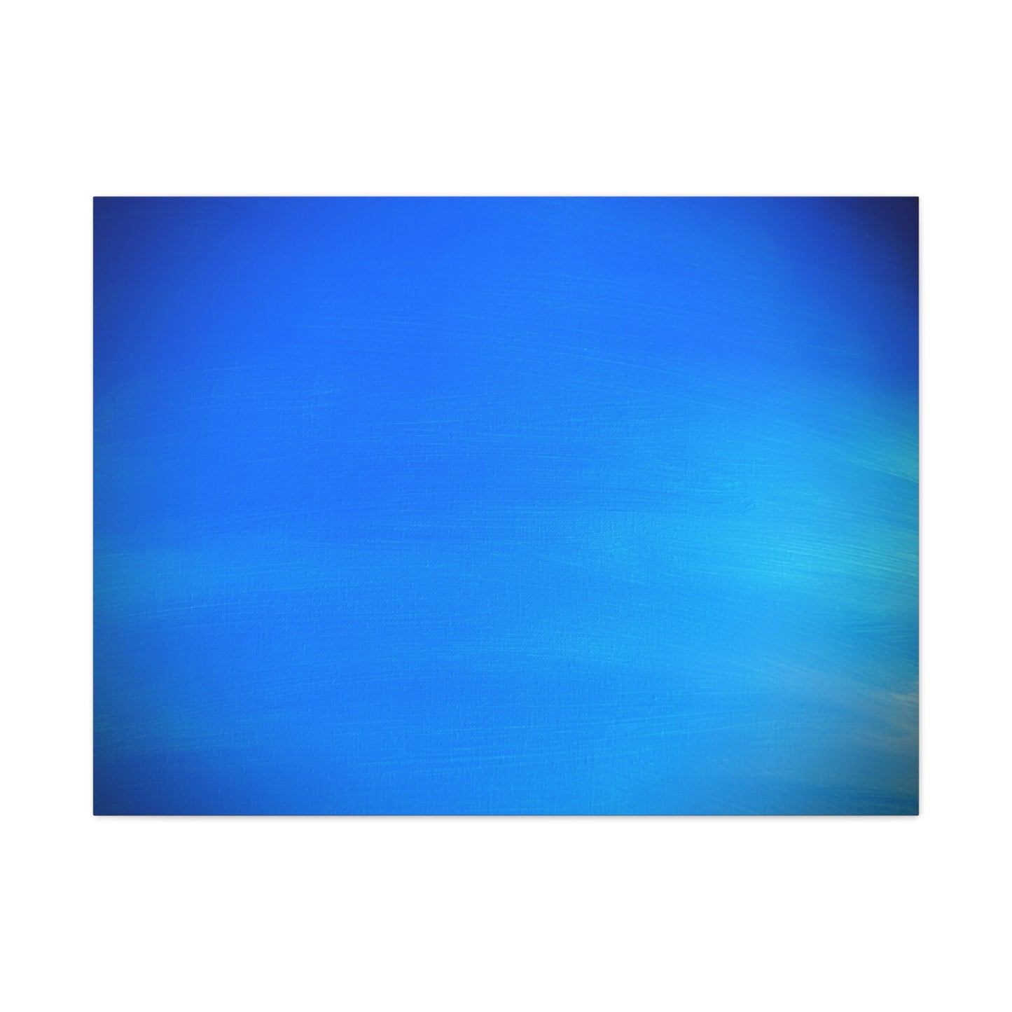 Blue Burst - Gradient Matte Canvas Print — Abstract Ocean Wall Art, Stretched 1.25"