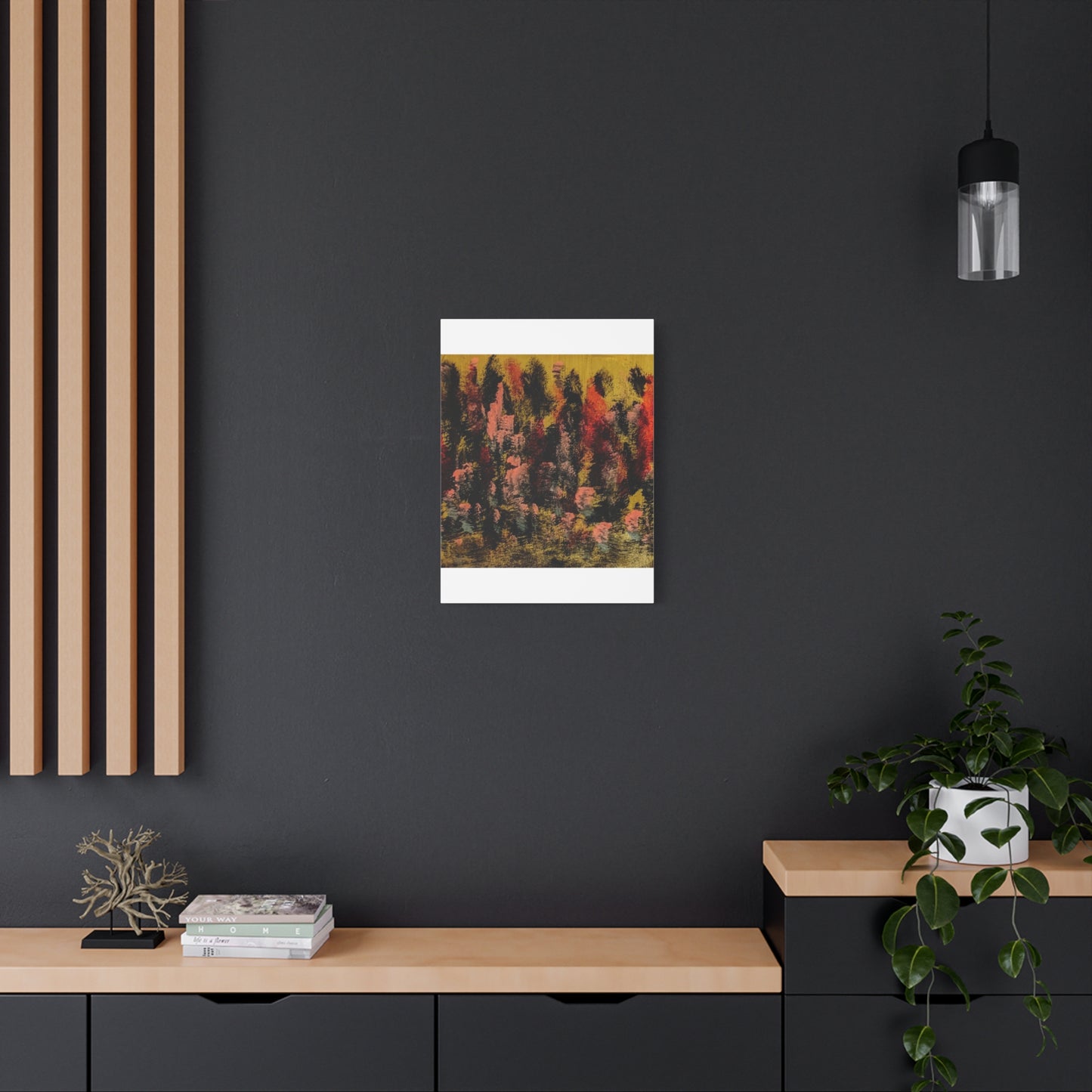Autumn Forest Abstract — Matte Stretched Canvas