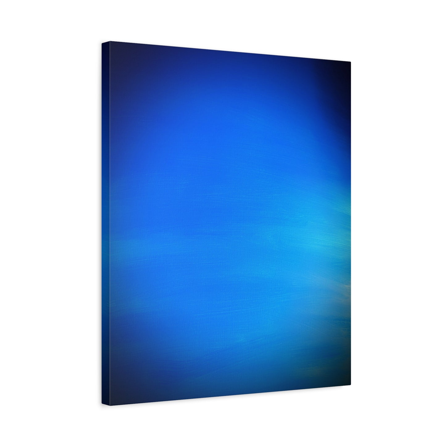 Blue Burst - Gradient Matte Canvas Print — Abstract Ocean Wall Art, Stretched 1.25"
