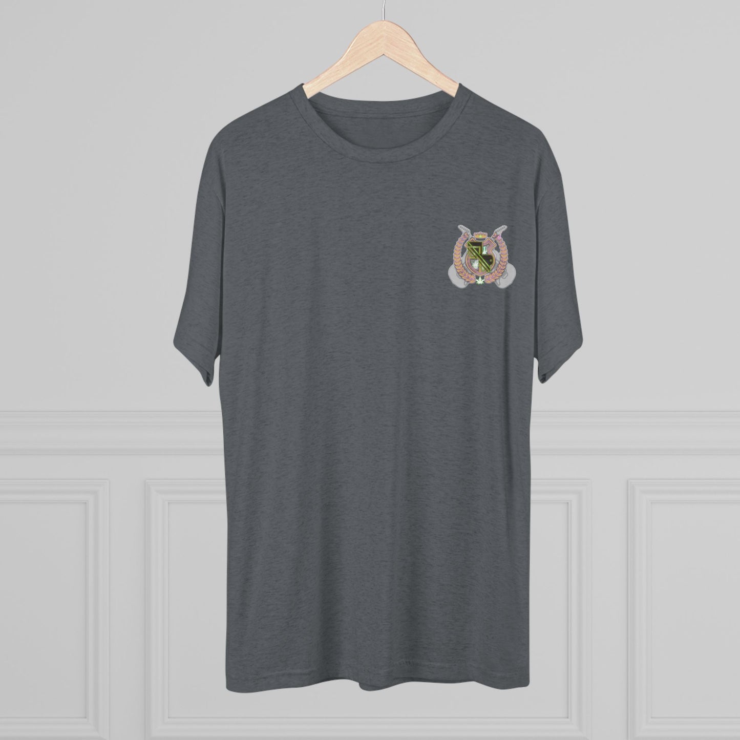 Heraldic Crest T‑Shirt — Vintage Shield Emblem Tee