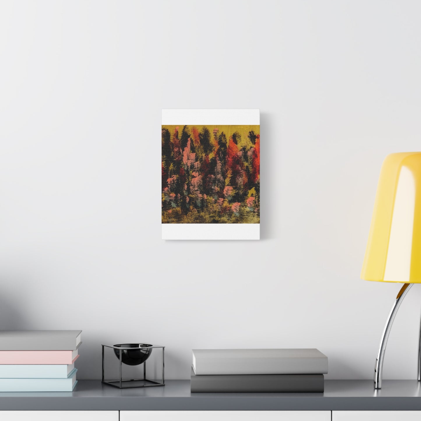 Autumn Forest Abstract — Matte Stretched Canvas