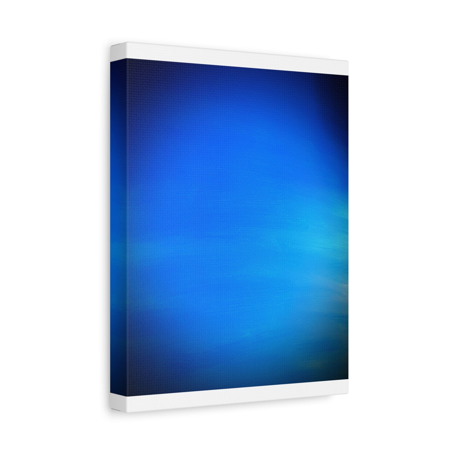 Blue Burst - Gradient Matte Canvas Print — Abstract Ocean Wall Art, Stretched 1.25"