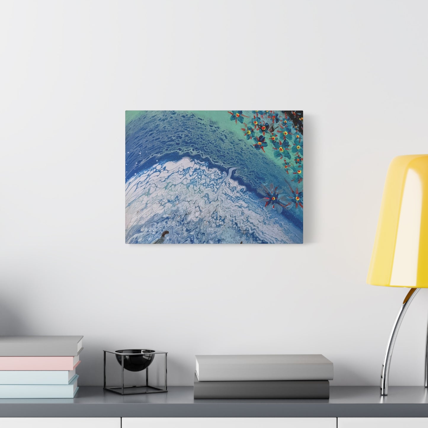 floetrol&flowers - Abstract Matte Canvas Print — Floral Accents Stretched Wall Art