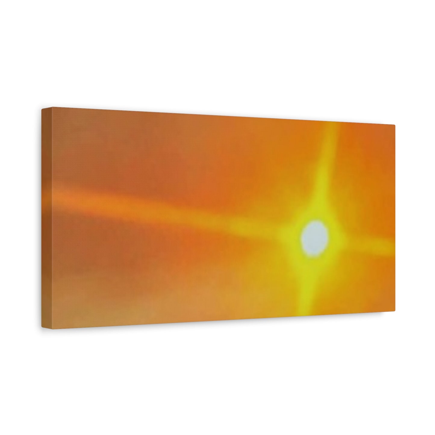 Sunburst Sunset Canvas Print — Warm Abstract Wall Art