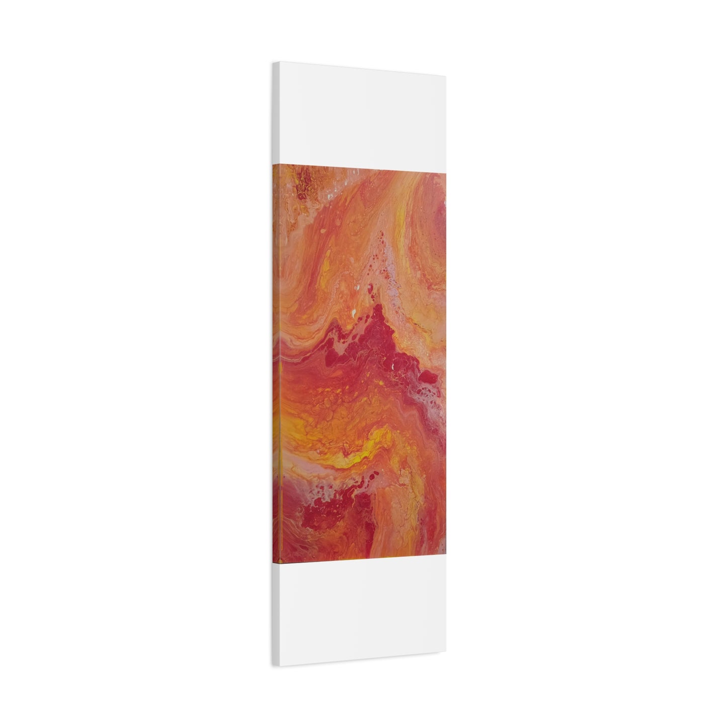 Abstract Pepto Popured - Sunset Swirl Matte Canvas Art - Stretched 1.25"