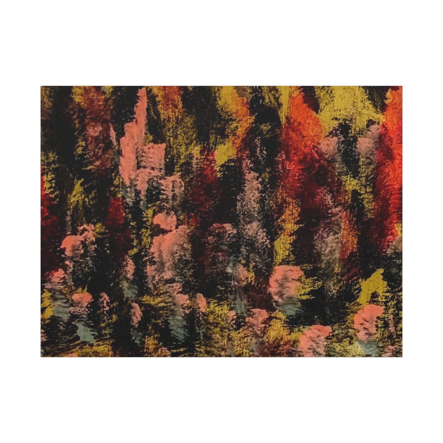 Autumn Forest Abstract — Matte Stretched Canvas
