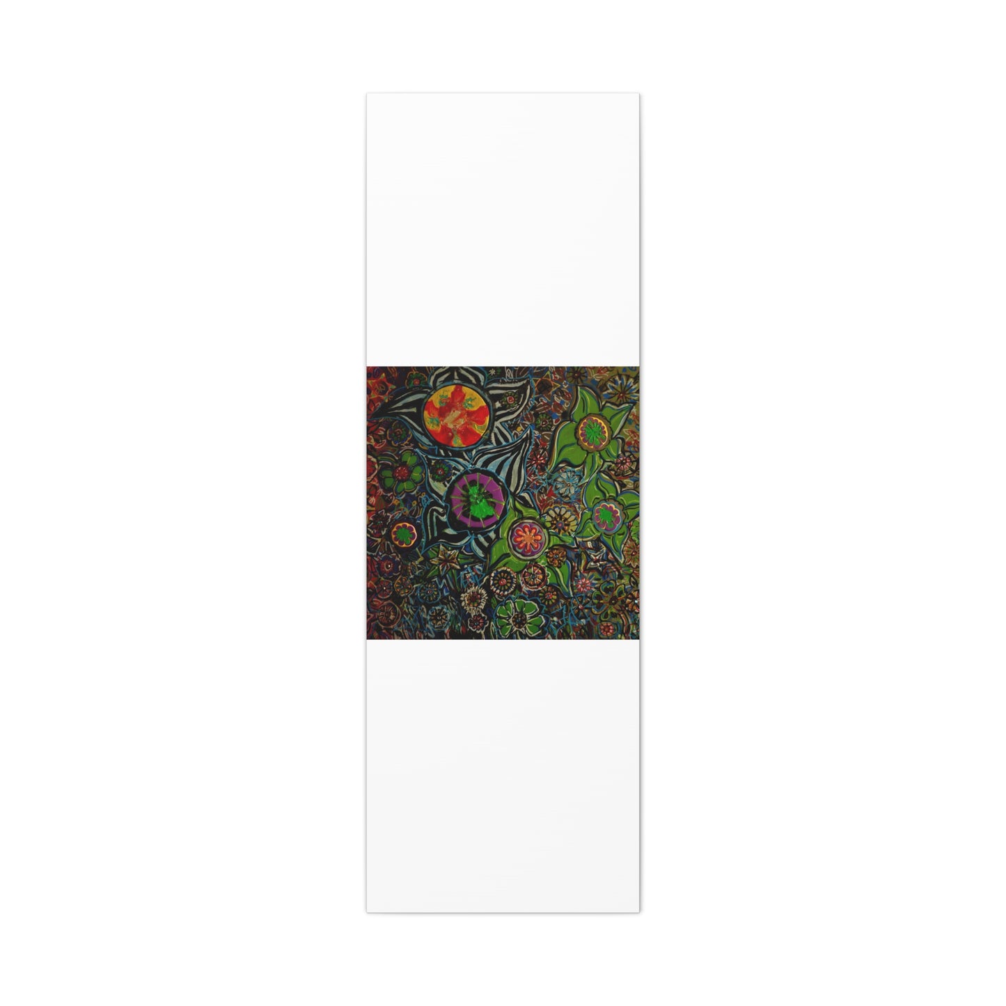 Urban_gardening-03 - Psychedelic Floral Canvas Print — Vibrant Abstract Garden Wall Art