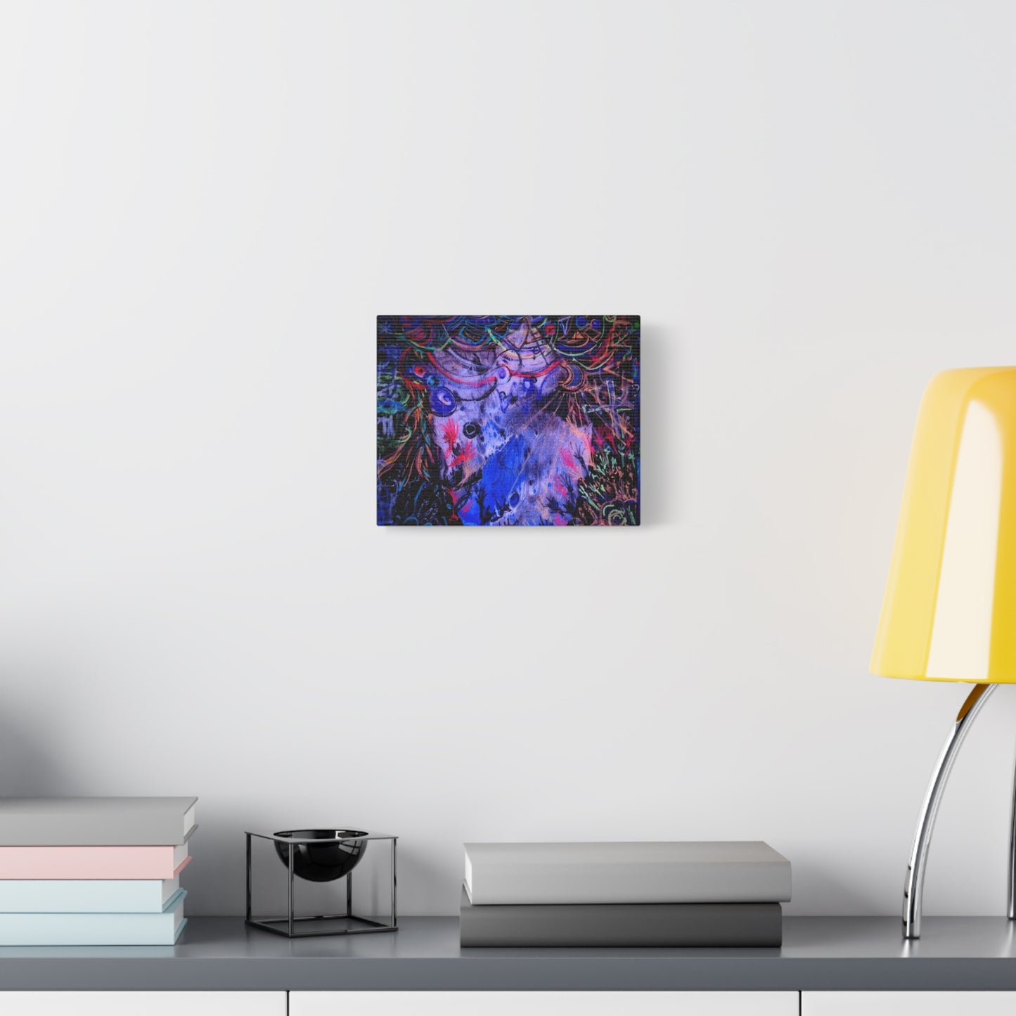 soul_extractions - Abstract Neon Canvas Art - Vibrant Psychedelic Wall Decor