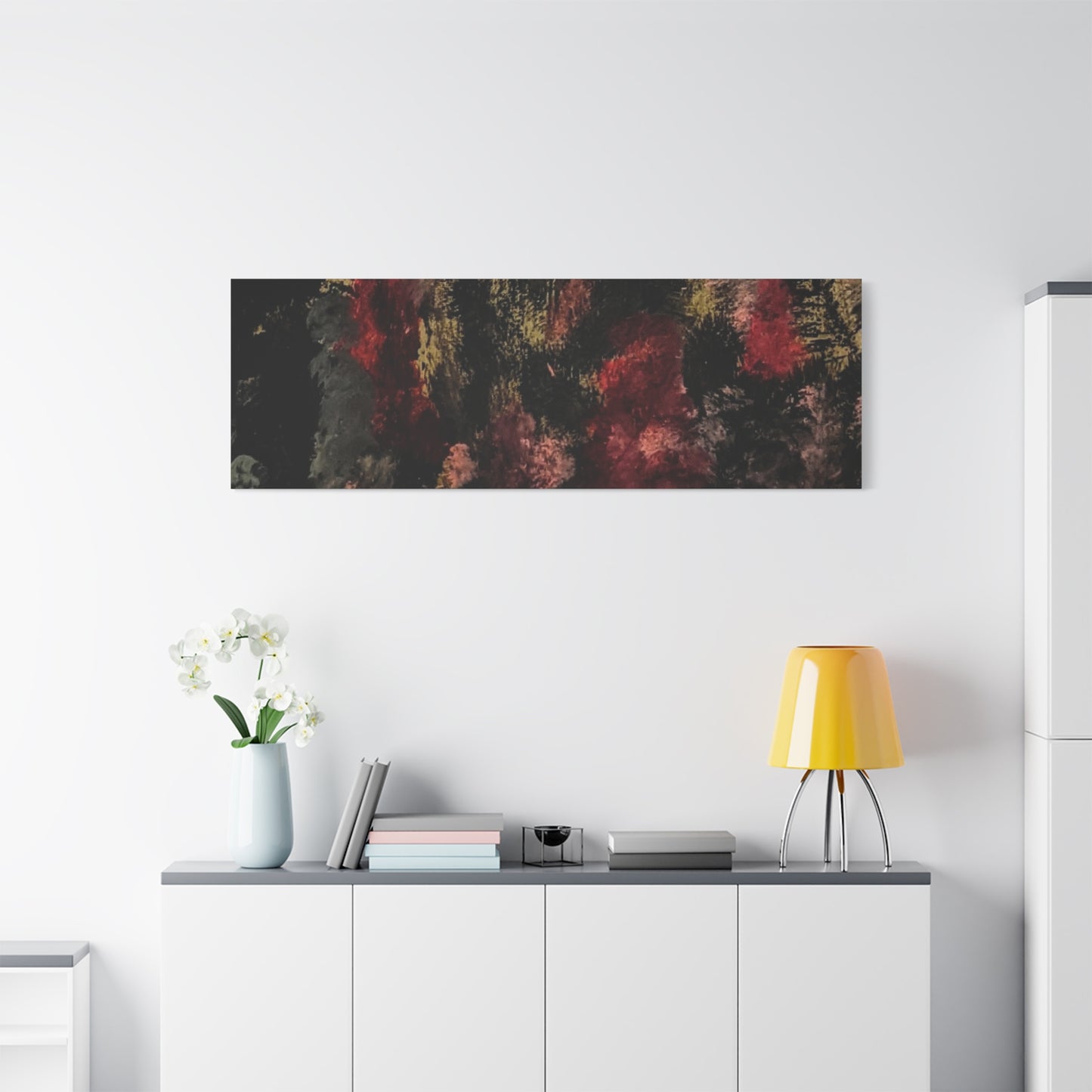 Autumn Forest Nightscape Matte Canvas Print — Stretched 1.25"