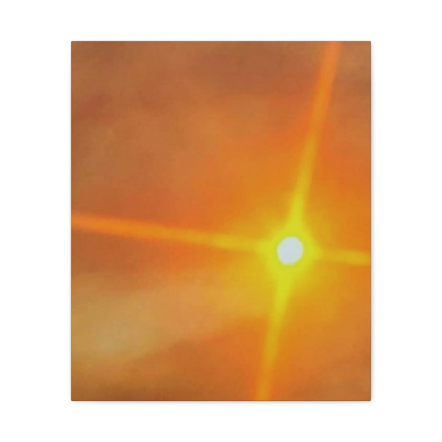 Sunburst Sunset Canvas Print — Warm Abstract Wall Art