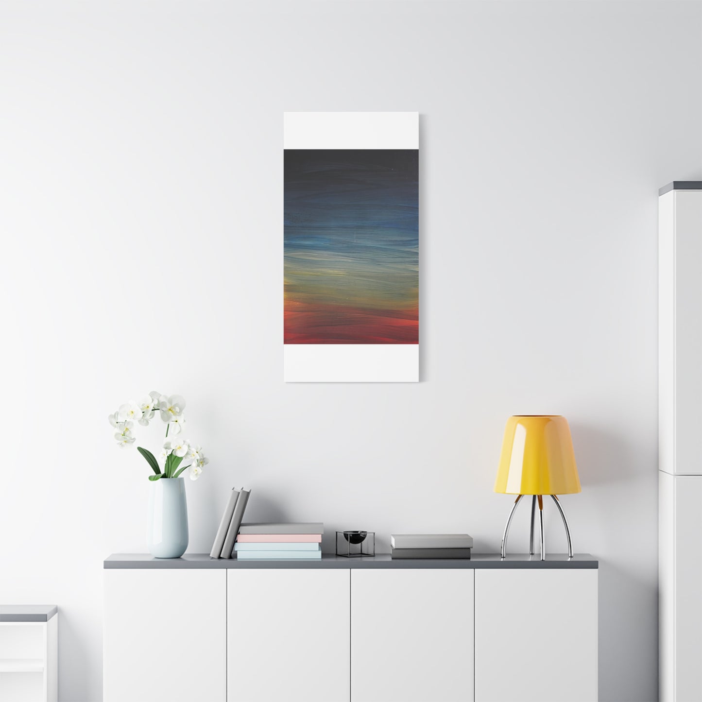 Abstract Coastal Sunset Canvas Print — Matte Stretched Wall Art