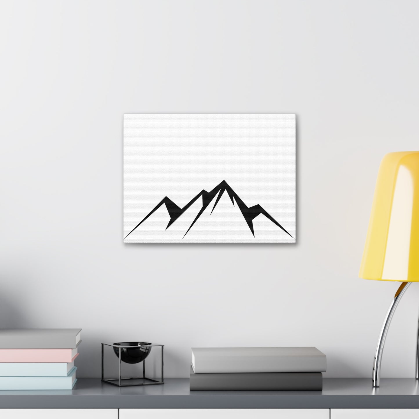 mountains005 - Black Mountain Canvas Art Print