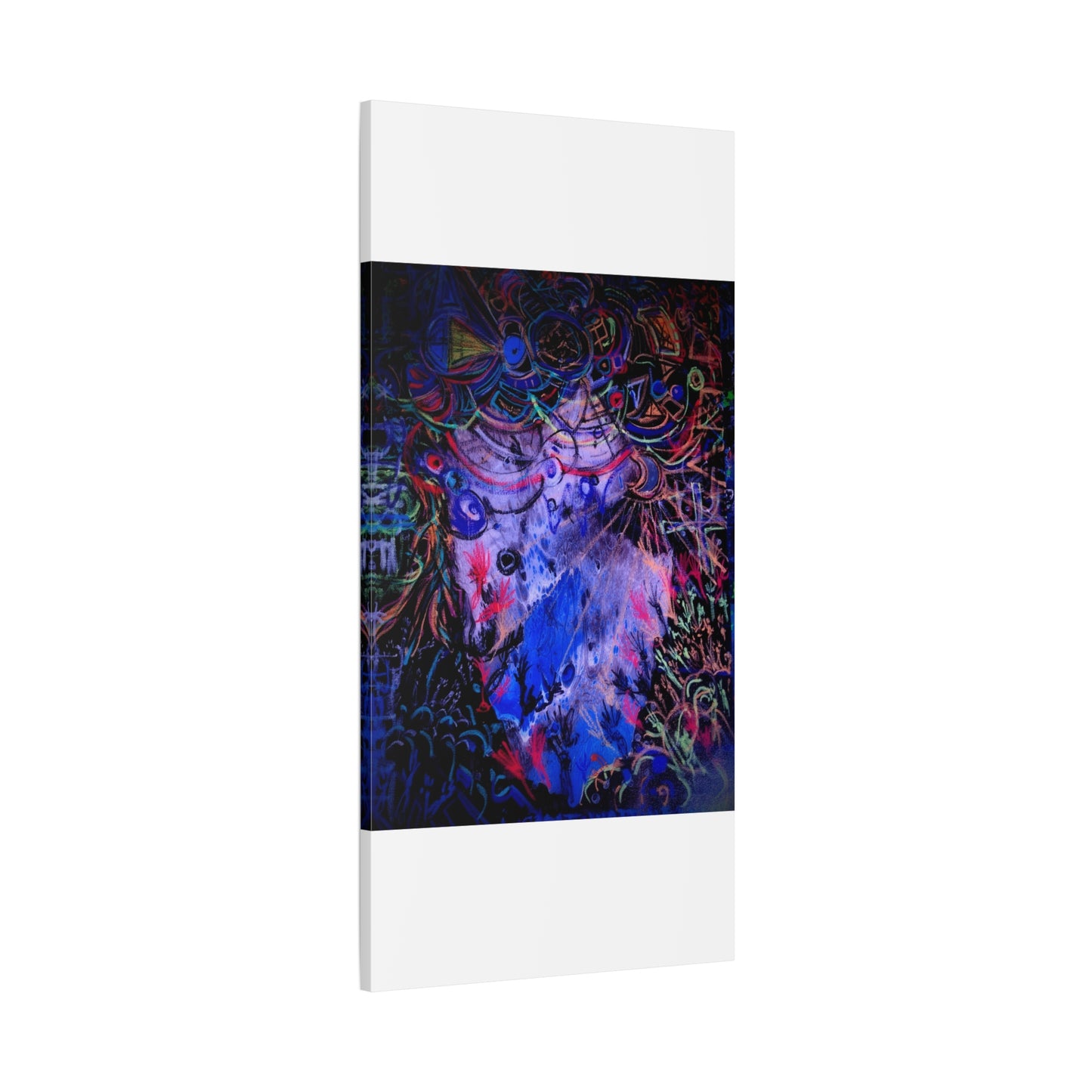 soul_extractions - Abstract Neon Canvas Art - Vibrant Psychedelic Wall Decor