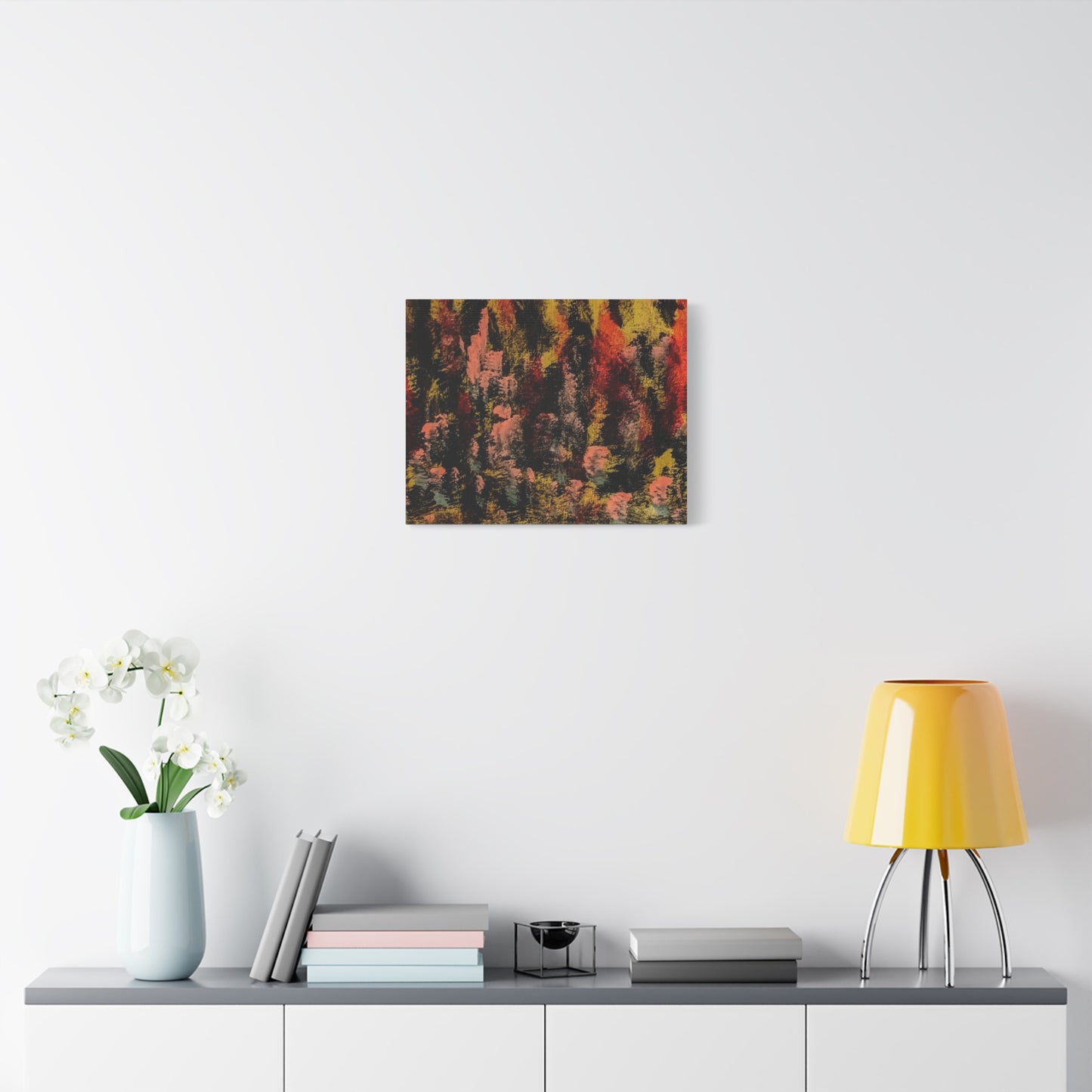 Autumn Forest Abstract — Matte Stretched Canvas