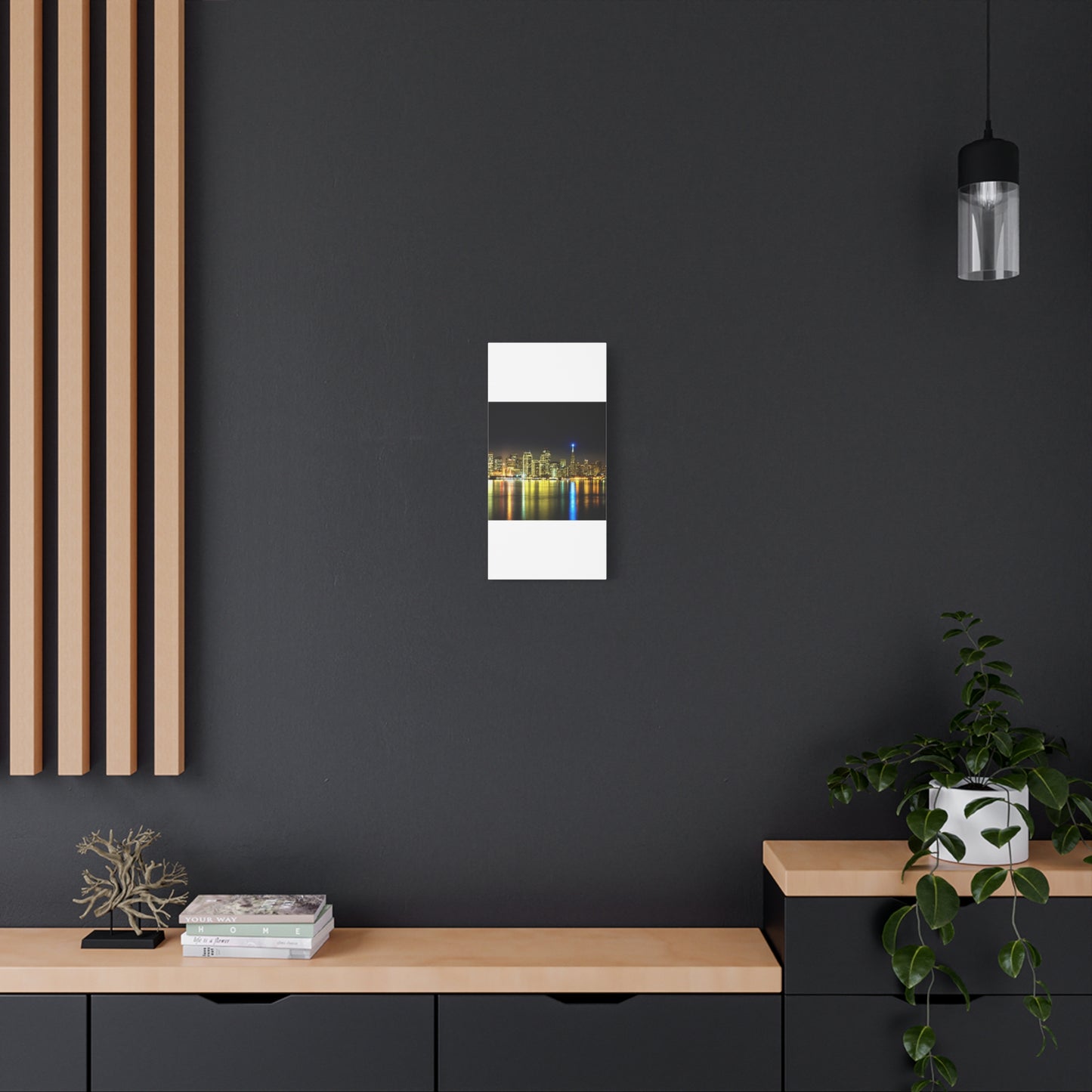 San Francisco Night Skyline Matte Canvas Print — Stretched 1.25"