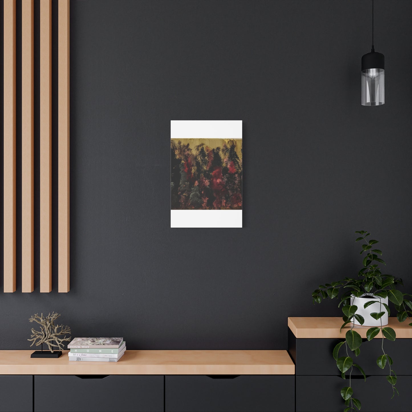 Autumn Forest Nightscape Matte Canvas Print — Stretched 1.25"