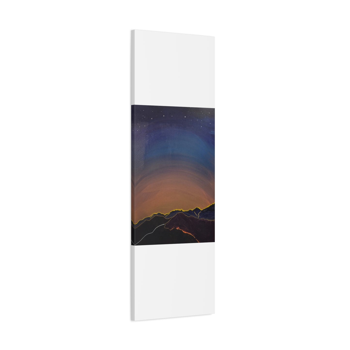 Sunset Mountain Canvas Wall Art - first light — Matte Stretched Landscape Print