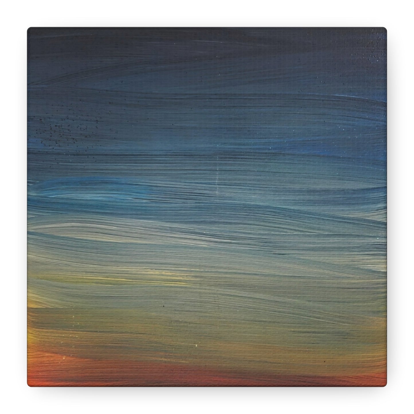 Abstract Coastal Sunset Canvas Print — Matte Stretched Wall Art