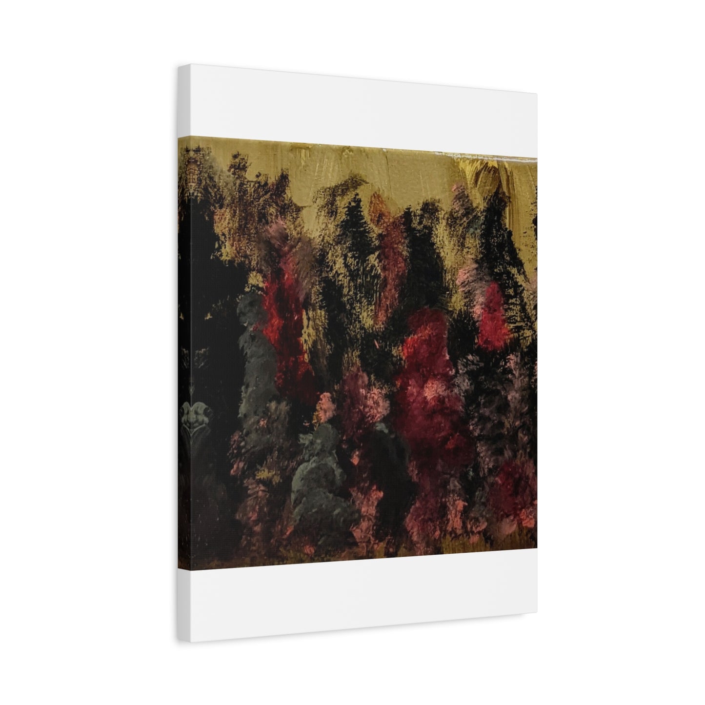 Autumn Forest Nightscape Matte Canvas Print — Stretched 1.25"