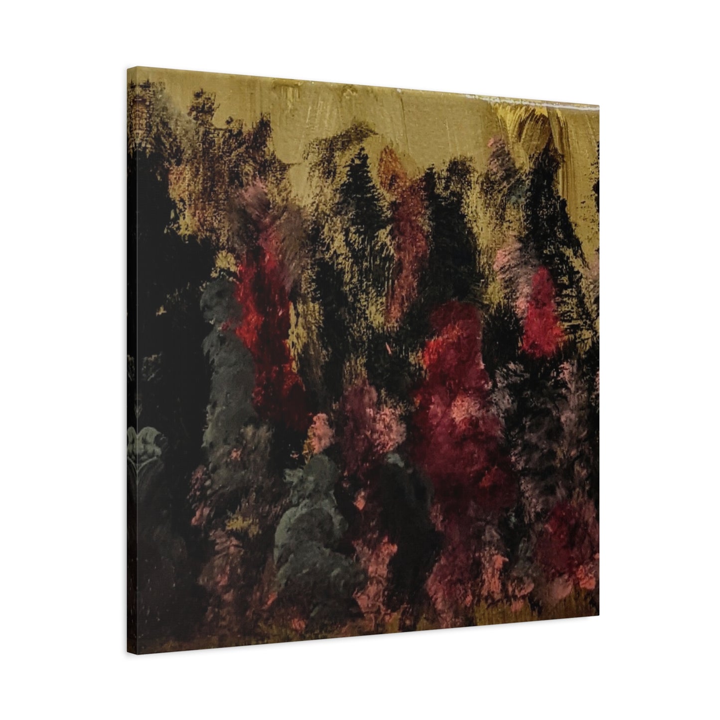 Autumn Forest Nightscape Matte Canvas Print — Stretched 1.25"