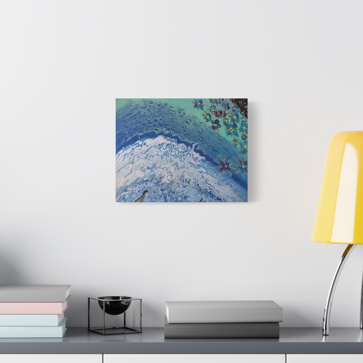 floetrol&flowers - Abstract Matte Canvas Print — Floral Accents Stretched Wall Art