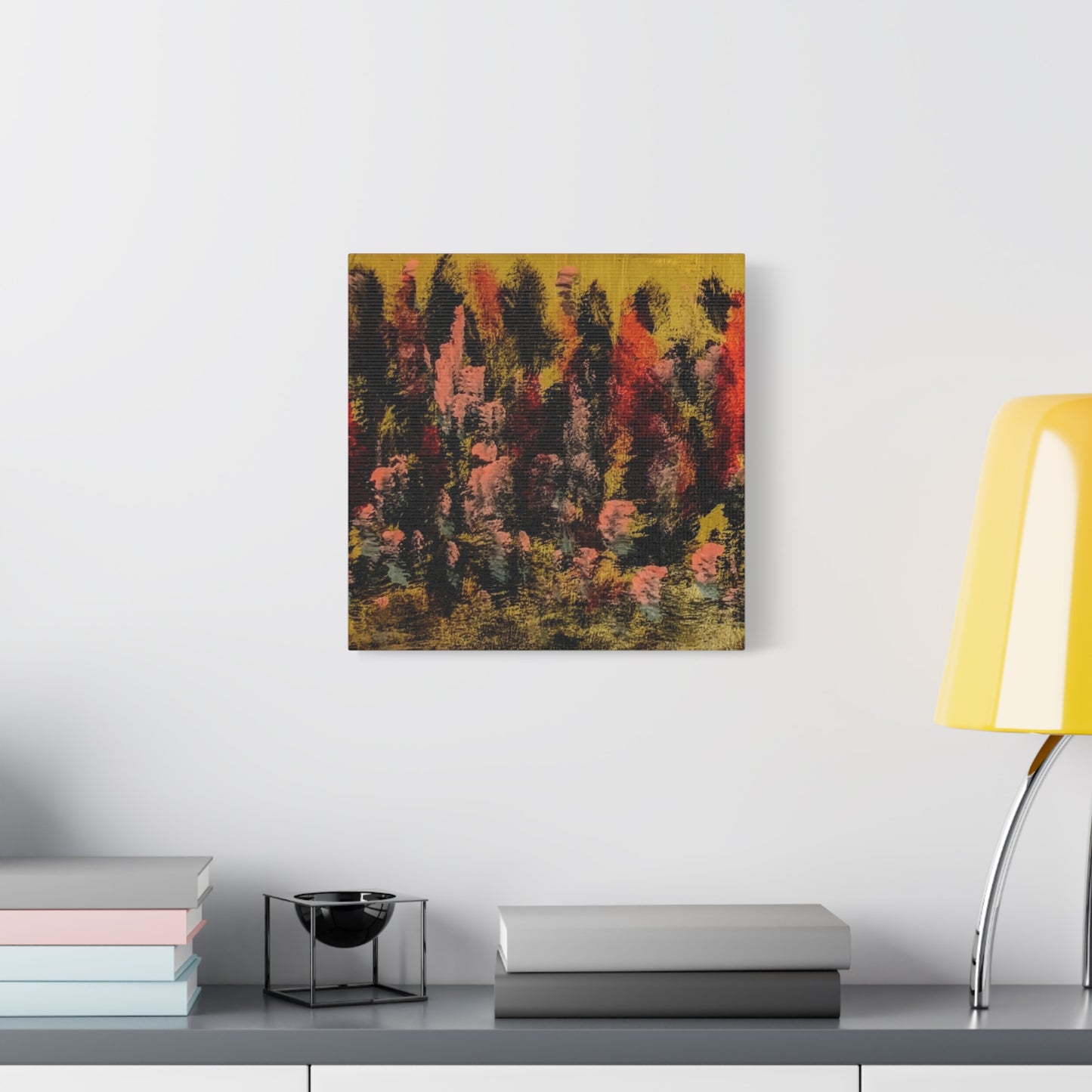 Autumn Forest Abstract — Matte Stretched Canvas
