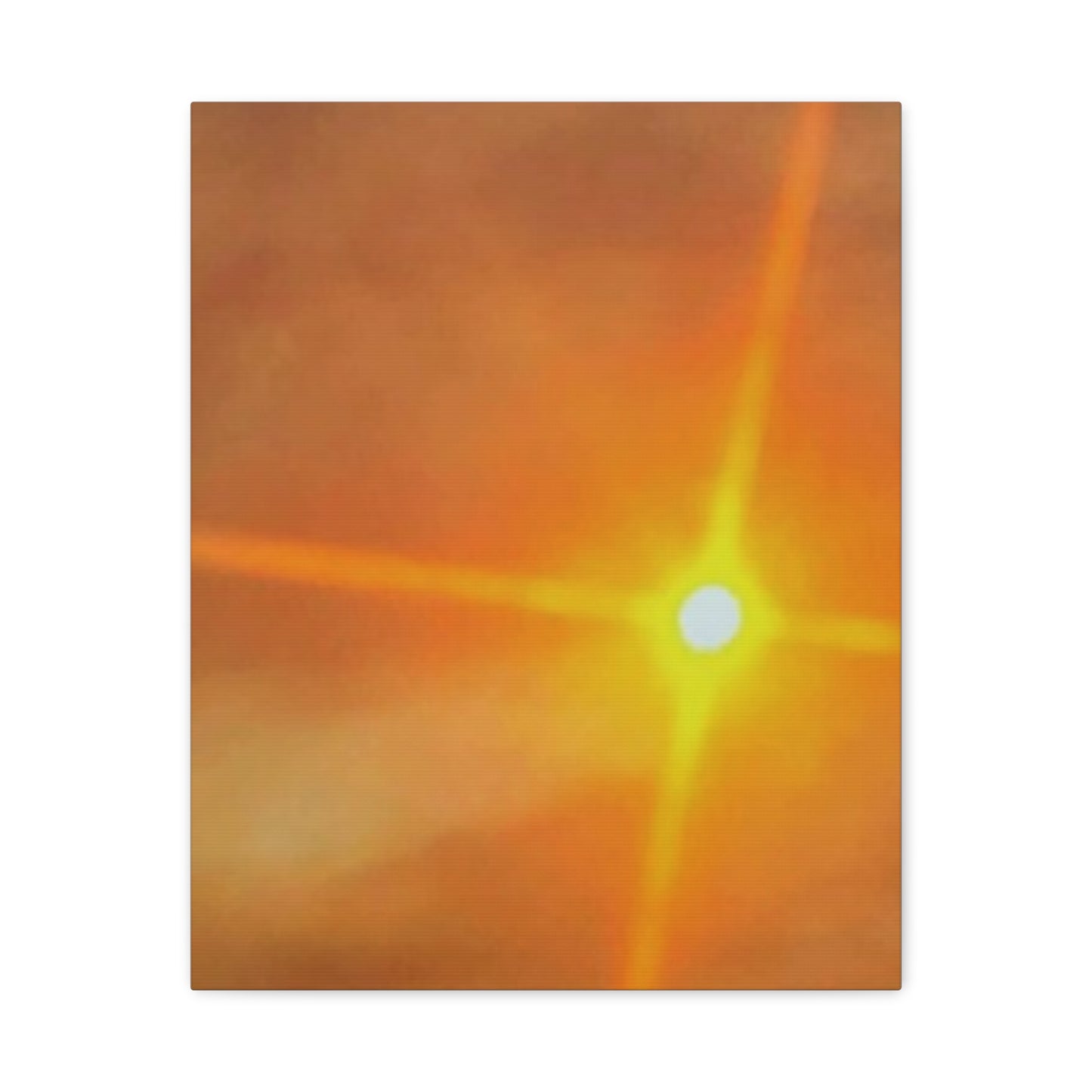 Sunburst Sunset Canvas Print — Warm Abstract Wall Art