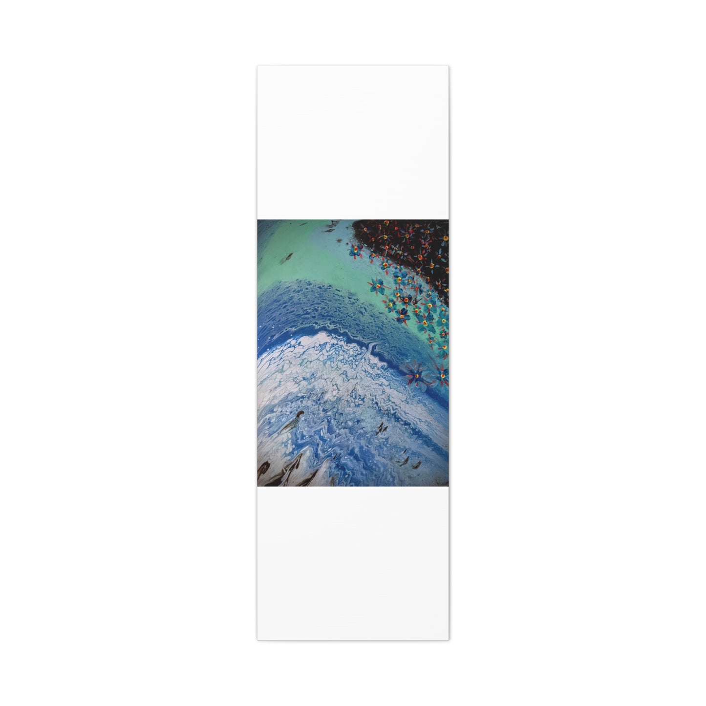 floetrol&flowers - Abstract Matte Canvas Print — Floral Accents Stretched Wall Art