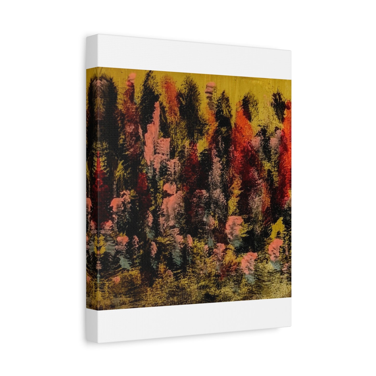 Autumn Forest Abstract — Matte Stretched Canvas
