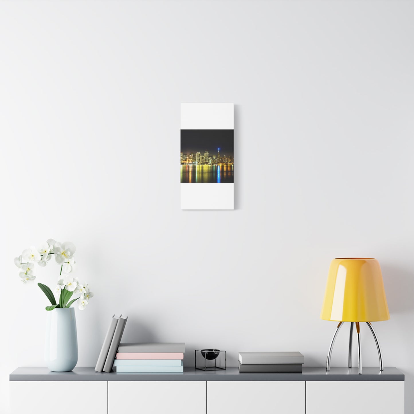 San Francisco Night Skyline Matte Canvas Print — Stretched 1.25"
