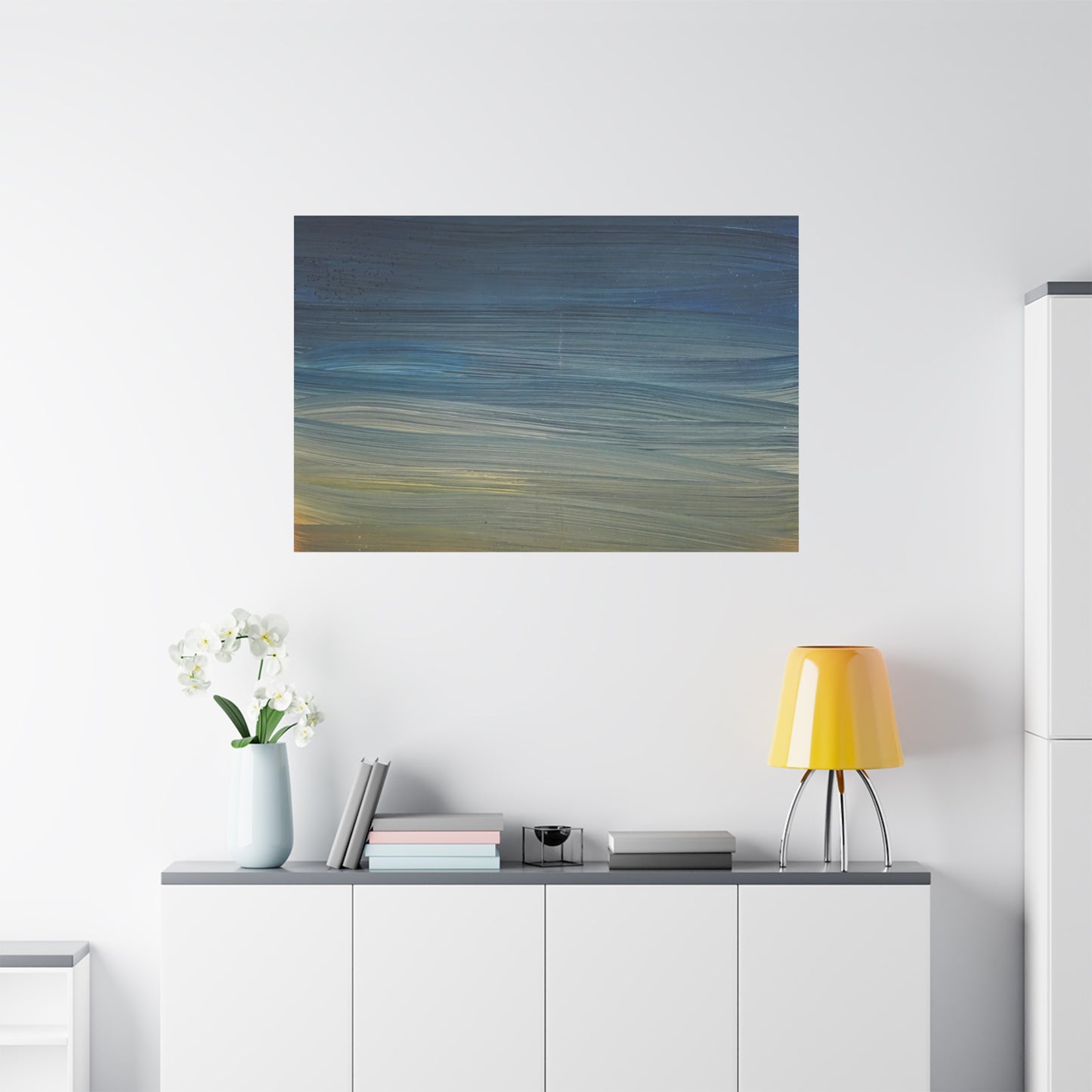 Abstract Coastal Sunset Canvas Print — Matte Stretched Wall Art