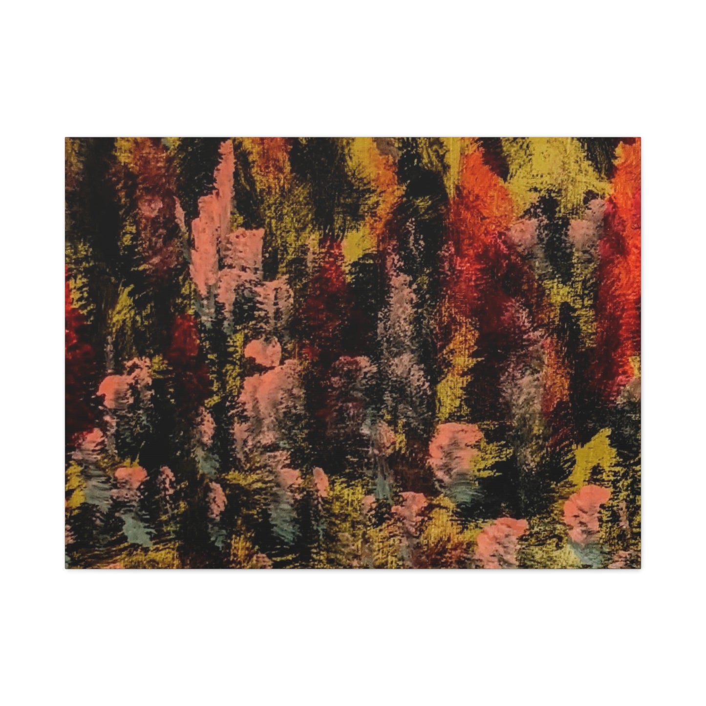 Autumn Forest Abstract — Matte Stretched Canvas