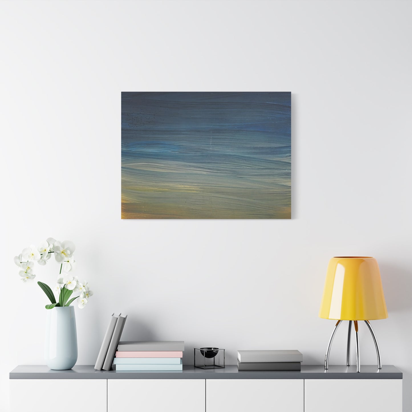 Abstract Coastal Sunset Canvas Print — Matte Stretched Wall Art