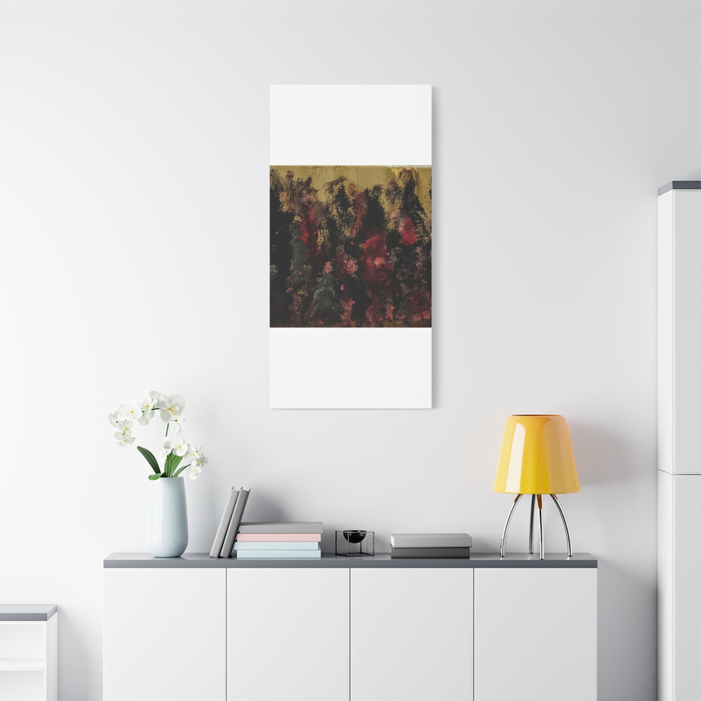 Autumn Forest Nightscape Matte Canvas Print — Stretched 1.25"