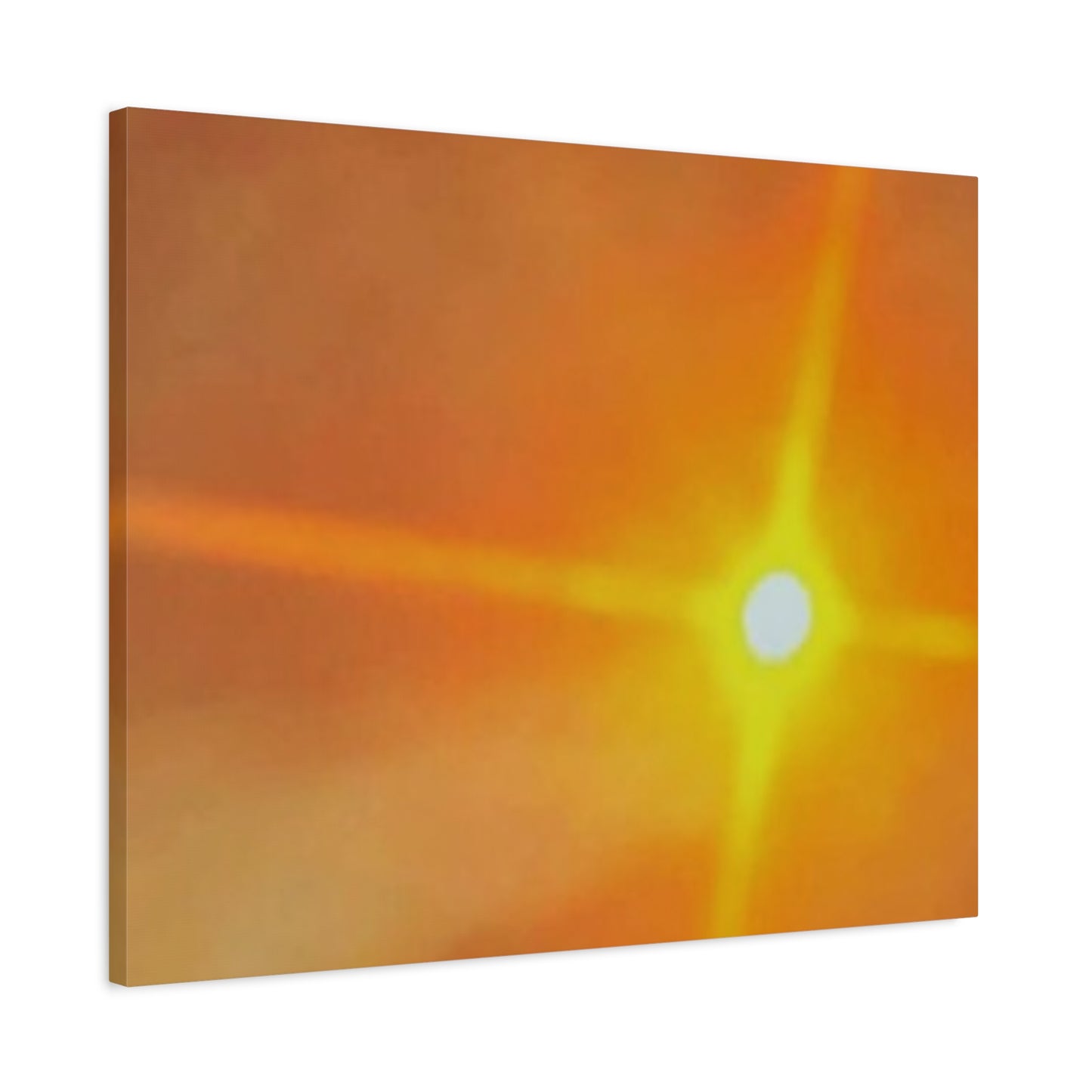 Sunburst Sunset Canvas Print — Warm Abstract Wall Art